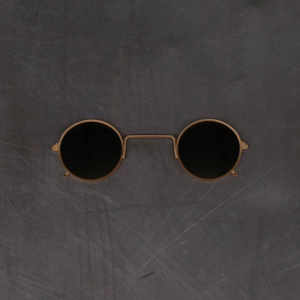 Rigards X ZIGGY CHEN Joint Series RG1008ZC Titanium Double-layer Sunglasses RG-RG1008ZC CLIP-GJLP Antique Gold Green Lens CLIP